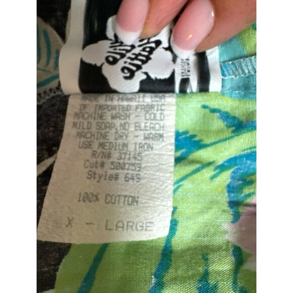 Hilo Hattie Vintage 1980’s Hawaiian Muu Muu/Maxi Dress Size Xl Vibrant Aloha - Picture 7 of 7